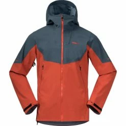 Bergans Senja Hybrid Softshell Jacket Men brick/orion blue