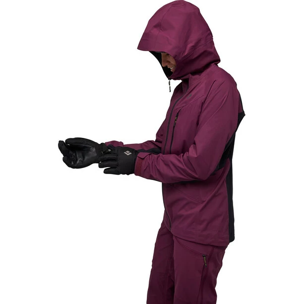 Black Diamond Dawn Patrol Hybrid Shell Jacket Women blackberry/black 6 Black Diamond Dawn Patrol Hybrid Shell Jacket Women blackberry/black - Image 4