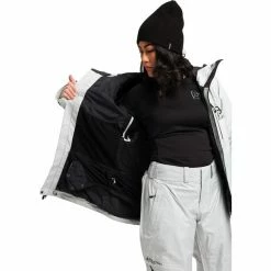 Burton Upshift Jacket Gore-Tex Women solution dyed light gray