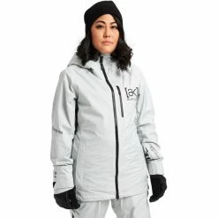 Burton Upshift Jacket Gore-Tex Women solution dyed light gray -Ski Jackets Sales burton upshift jacke gore tex damen solution dyed light gray 5