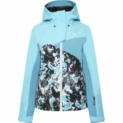 Dare 2b Determined Jacket Women river blue/capri blue/river blue abstract floral print