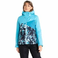 Dare 2b Determined Jacket Women river blue/capri blue/river blue abstract floral print -Ski Jackets Sales dare 2b determined jacket women river blue capri blue river blue abstract floral print 4