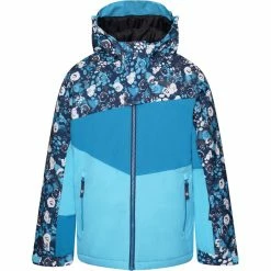 Dare 2b Humour II Jacket Kids river blue floral print/fjord blue/river blue