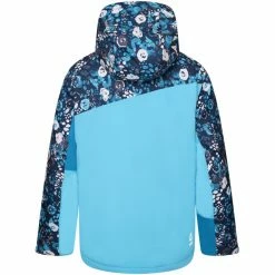 Dare 2b Humour II Jacket Kids river blue floral print/fjord blue/river blue -Ski Jackets Sales dare 2b humour ii jacket kids river blue floral print fjord blue river blue 3