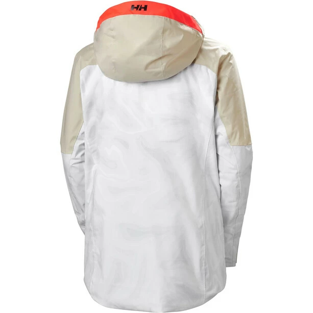 Helly Hansen Powchaser Lifaloft Jacket Women snow nmm map print 4 Helly Hansen Powchaser Lifaloft Jacket Women snow nmm map print - Image 2