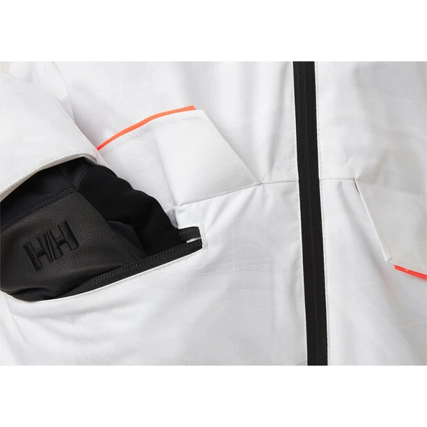 Helly Hansen Powchaser Lifaloft Jacket Women snow nmm map print 6 Helly Hansen Powchaser Lifaloft Jacket Women snow nmm map print - Image 4