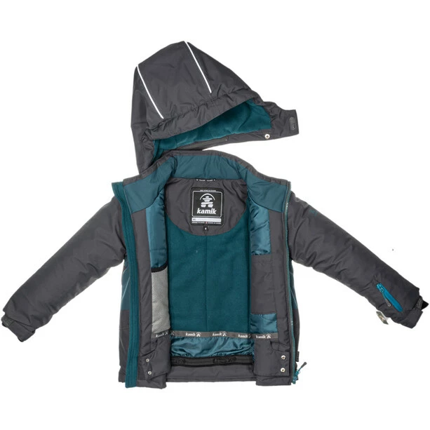 Kamik Max Winter Jacket Boys coal/atlantic 5 Kamik Max Winter Jacket Boys coal/atlantic - Image 3