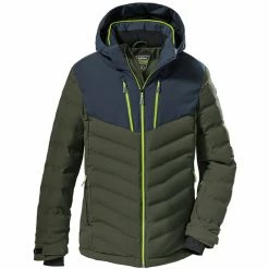 Killtec KSW 163 Quilted Ski Jacket Boys dark olive