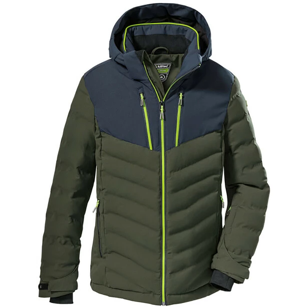 Killtec KSW 163 Quilted Ski Jacket Boys dark olive 3 Killtec KSW 163 Quilted Ski Jacket Boys dark olive