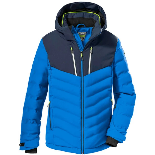 Killtec KSW 163 Quilted Ski Jacket Boys neon blue 3 Killtec KSW 163 Quilted Ski Jacket Boys neon blue