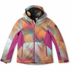 O'Neill Adelite AOP Jacket Girls dark blue fade halftone