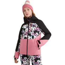 O'Neill Diamond Jacket Girls blue ice flower -Ski Jackets Sales oneill diamond jacket girls blue ice flower 3