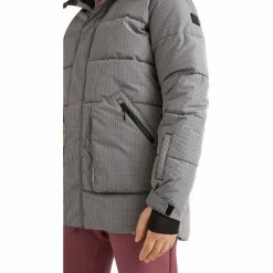 O'Neill Morganite Jacket Women brown tiny check -Ski Jackets Sales oneill morganite jacket women brown tiny check 4
