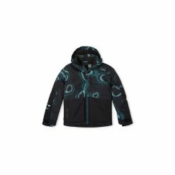 O'Neill Texture Jacket Boys blue heat map