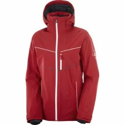 Salomon Brilliant Jacket Women red chili/white