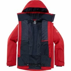 Salomon Brilliant Jacket Women red chili/white -Ski Jackets Sales salomon brilliant jacket women red chili white 3
