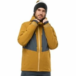 Salomon Highland Jacket Men bronze brown/cumin -Ski Jackets Sales salomon highland jacke herren bronze brown cumin 3