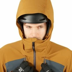 Salomon Highland Jacket Men bronze brown/cumin -Ski Jackets Sales salomon highland jacke herren bronze brown cumin 5