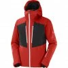 Salomon Highland Jacket Men goji berry/black -Ski Jackets Sales salomon highland jacke herren goji berry black 1