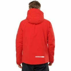 Salomon Highland Jacket Men goji berry/black -Ski Jackets Sales salomon highland jacke herren goji berry black 4