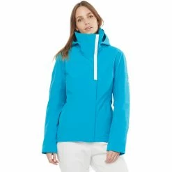 Salomon Speed Jacket Women barrier reef/white -Ski Jackets Sales salomon speed jacket women barrier reef white 3