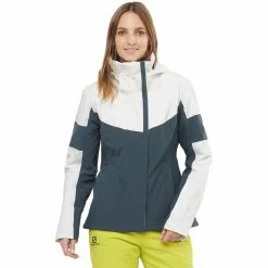 Salomon Speed Jacket Women white/ebony -Ski Jackets Sales salomon speed jacket women white ebony 3