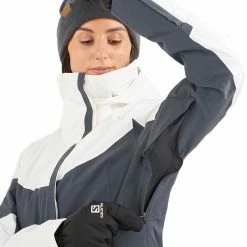 Salomon Speed Jacket Women white/ebony -Ski Jackets Sales salomon speed jacket women white ebony 5