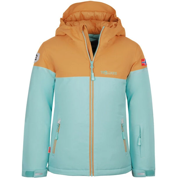 TROLLKIDS Hallingdal Jacket Girls aqua/honey 3 TROLLKIDS Hallingdal Jacket Girls aqua/honey