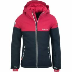 TROLLKIDS Hallingdal Jacket Girls navy/pink/white