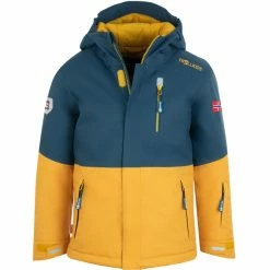 Ski Jackets Sales 19 TROLLKIDS Hallingdal Jacket Kids mystic blue/golden yellow