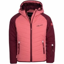 TROLLKIDS Myrkdalen Snow Jacket Kids maroon red/ antique rose
