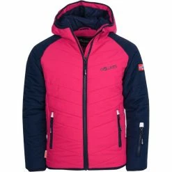 TROLLKIDS Myrkdalen Snow Jacket Kids navy/pink