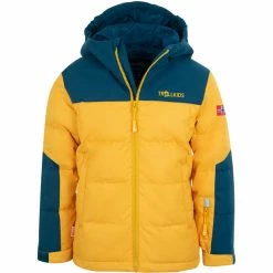 TROLLKIDS Narvik XT Jacket Kids golden yellow/mystic blue