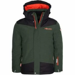 TROLLKIDS Norefjell Jacket Kids forest green/flame orange