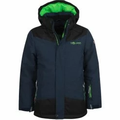 TROLLKIDS Norefjell Jacket Kids navy melange/bright green