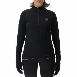 UYN Cross Country Skiing Coreshell Jacket Women black/black/turquoise