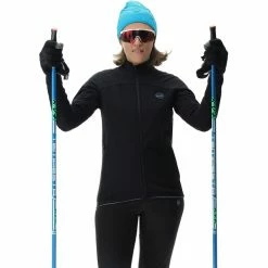 UYN Cross Country Skiing Coreshell Jacket Women black/black/turquoise -Ski Jackets Sales uyn cross country skiing coreshell jacket women black black turquoise 3