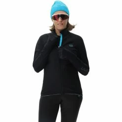 UYN Cross Country Skiing Coreshell Jacket Women black/black/turquoise -Ski Jackets Sales uyn cross country skiing coreshell jacket women black black turquoise 5