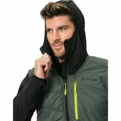 VAUDE Valdassa Hybrid Jacket Men black/dusty forest -Ski Jackets Sales vaude valdassa hybrid jacket men black dusty forest 6