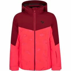 Ziener Ansofi Ski Jacket Kids neon pink